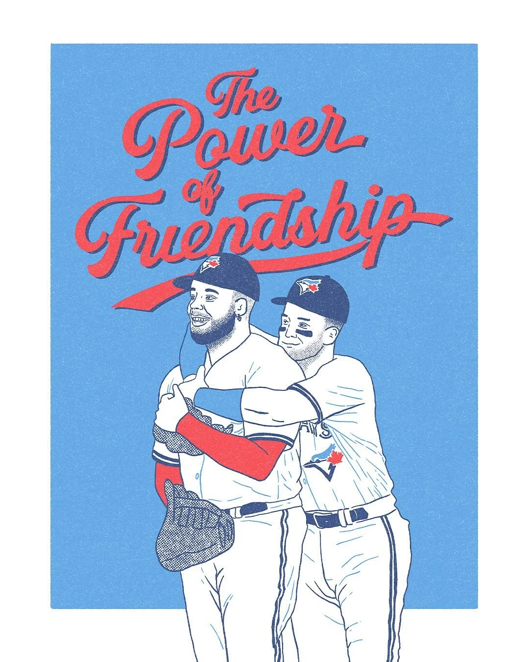 Game 7! The Jays secret weapon has been their power of friendship.
#torontobluejays #worldseries #mlb #baseball