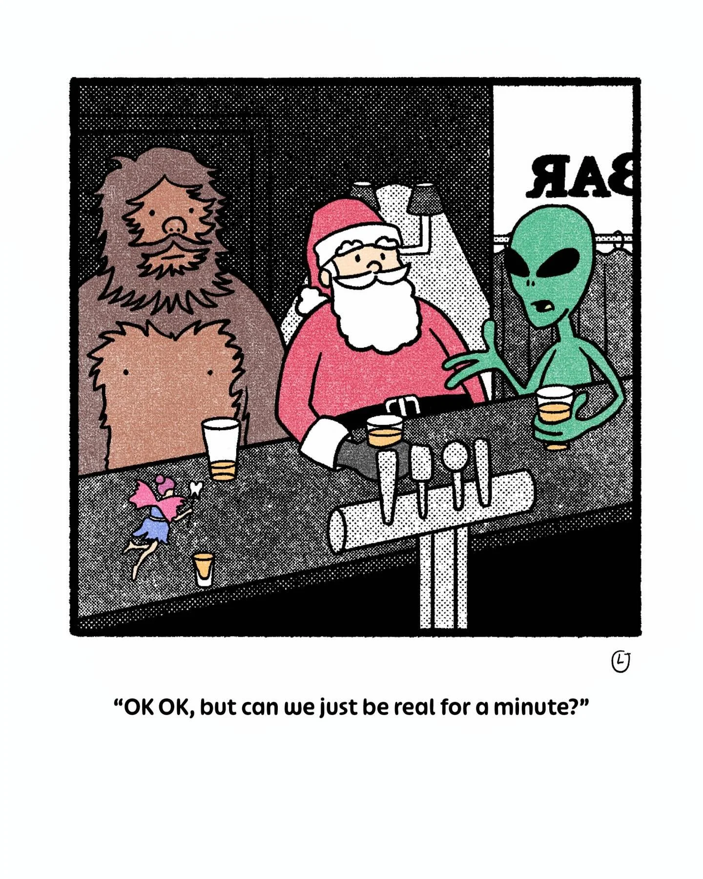 A cartoon about real talk.

#cartoon #comics #illustration #santaclaus