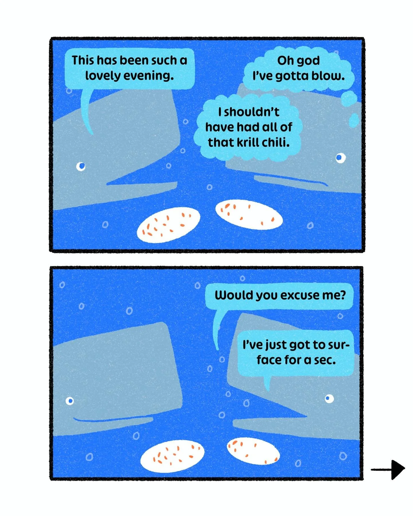 A cartoon about first dates. 
#cartoon #firstdate #whaleblowholevibes