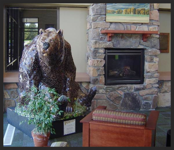Bubba’s new home. He was purchased by Groathouse Construction and donated to the new Cody library.