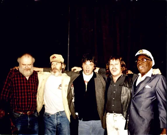 Garth Hudson, Levon Helm, Rick Danko, Mike Reilly, and Clifford Scott 1992