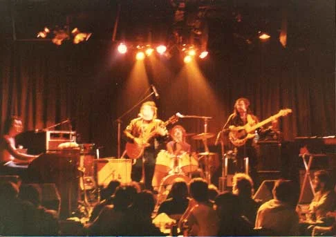 Band #1 – 1984 This picture was taken at my all time favorite venue, “The Golden Bear” in 1984. Harland Spector, myself, Jan Ashley and Calvin Hardy.