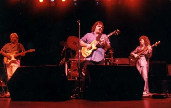 Danny Ott, myself and Vernon Porter opening for Joe Walsh at the “Universal Amphitheater” in 1987.