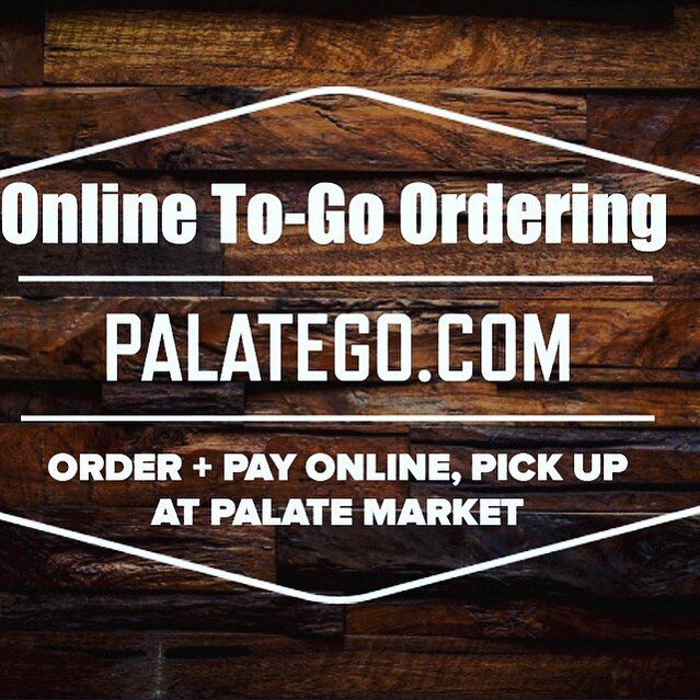Palate wine bar &amp; market new hours 5:00-9:00 for takeout &amp; delivery. Market hours 11:00am-10:00pm now that the curfew is over !
