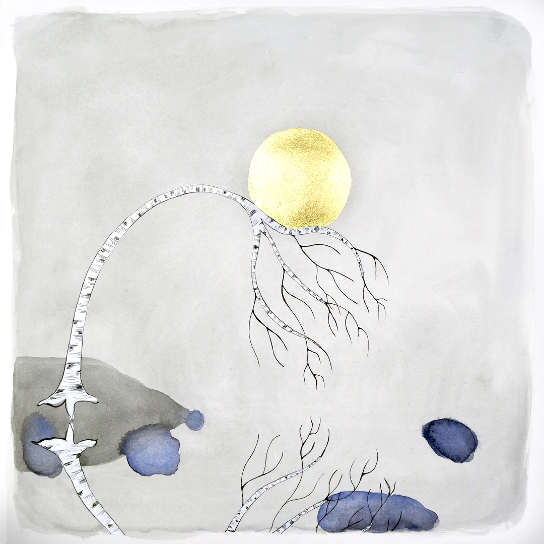 the moon, "the weight of it"
