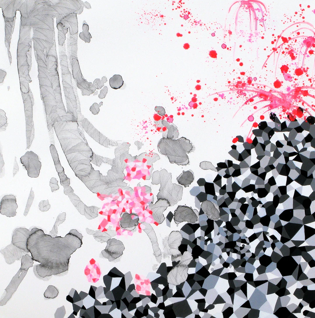 the rock garden, "fireworks lava"