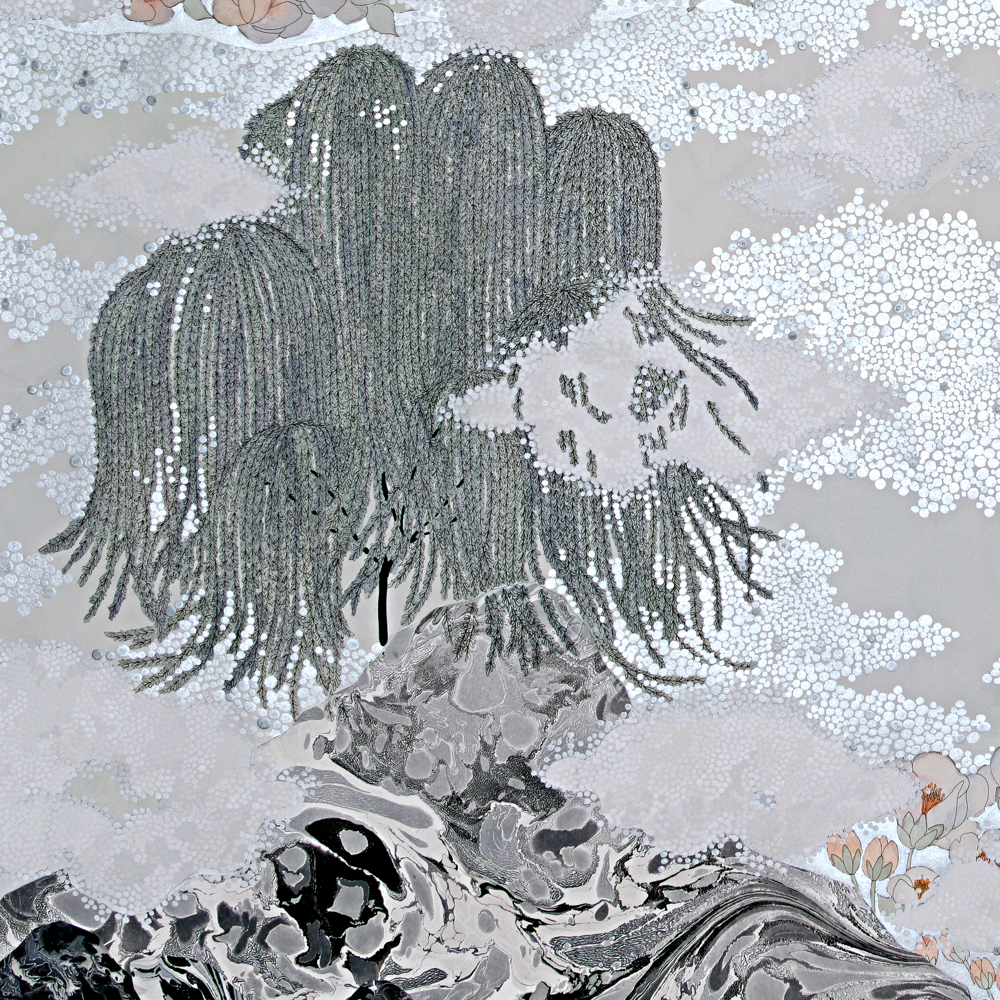 the fog, "rolling in" (detail)