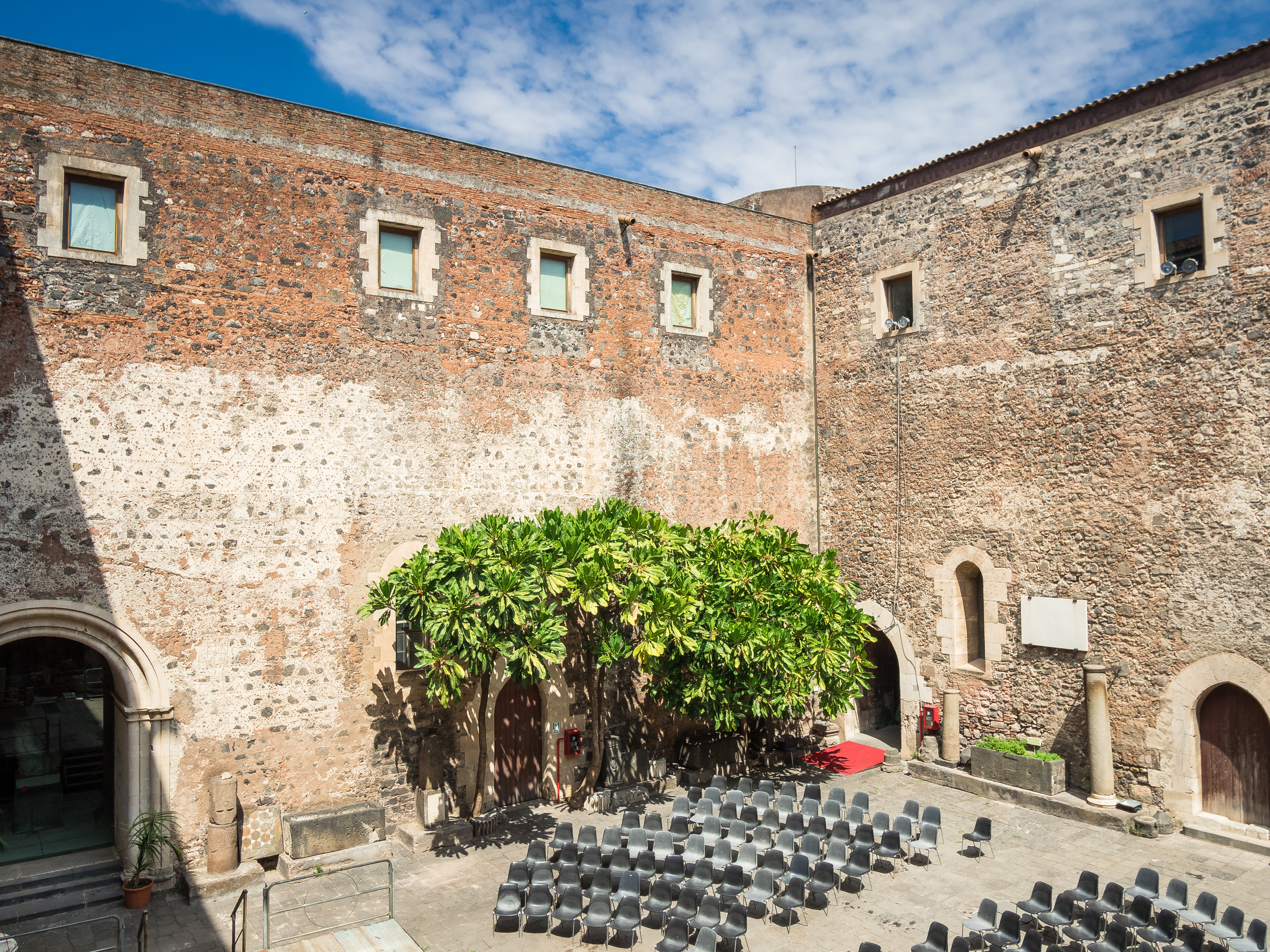 the courtyard