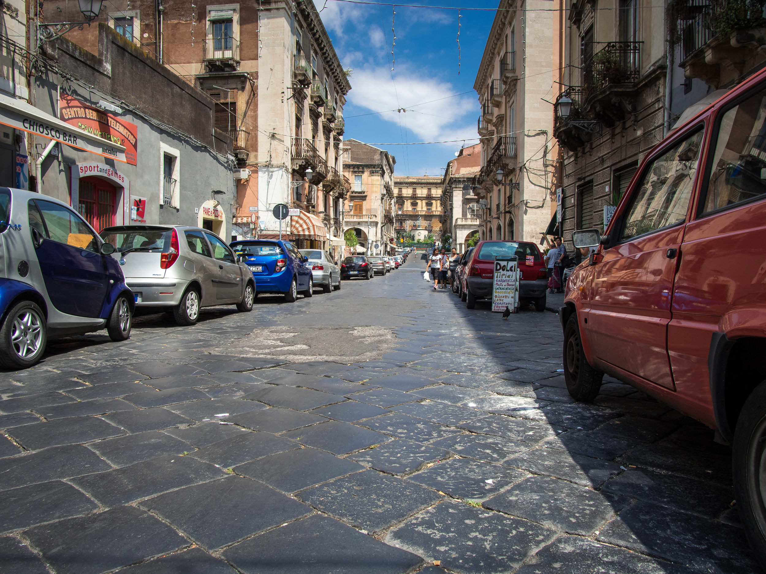more typical Catania street
