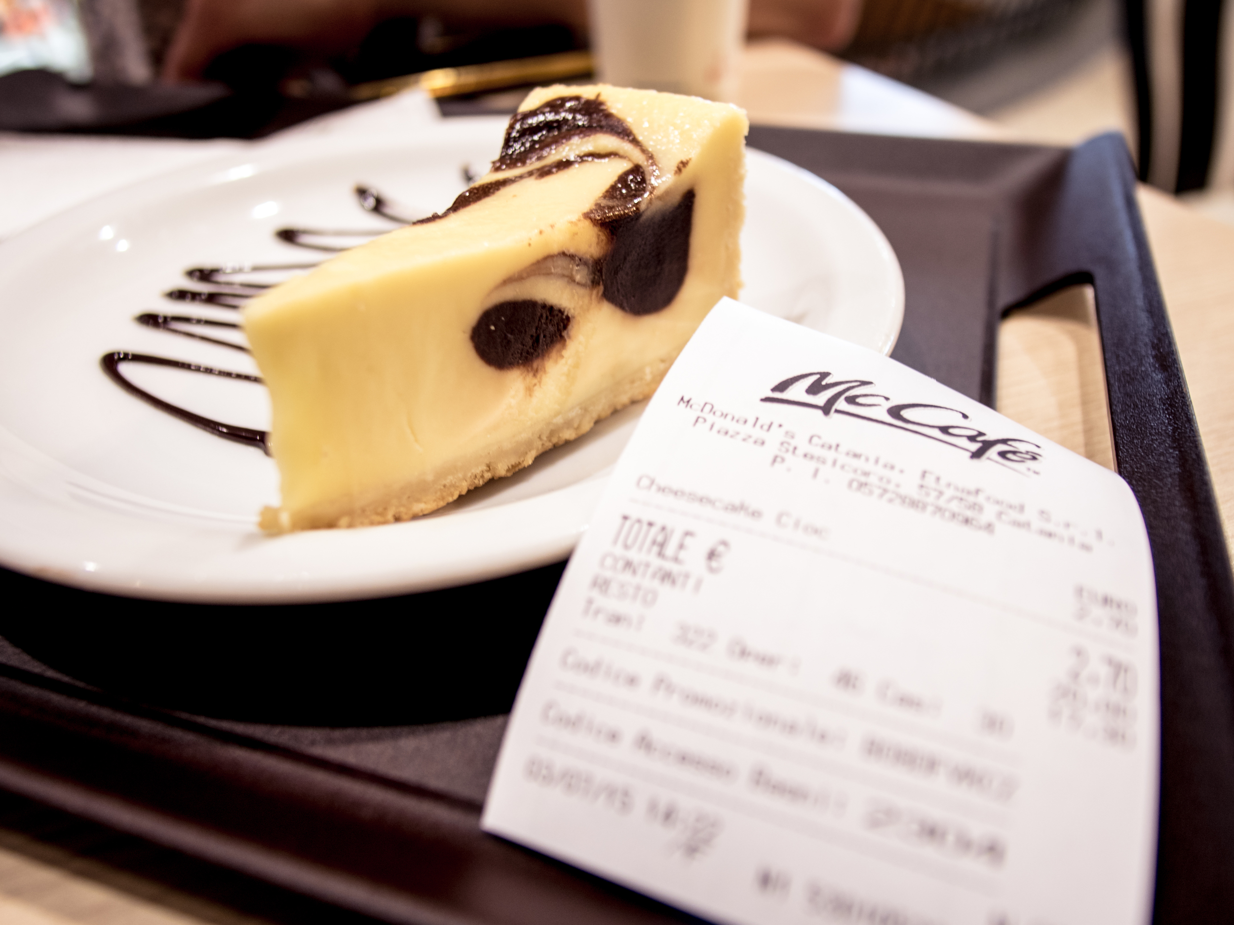 McDonalds cheesecake... yup