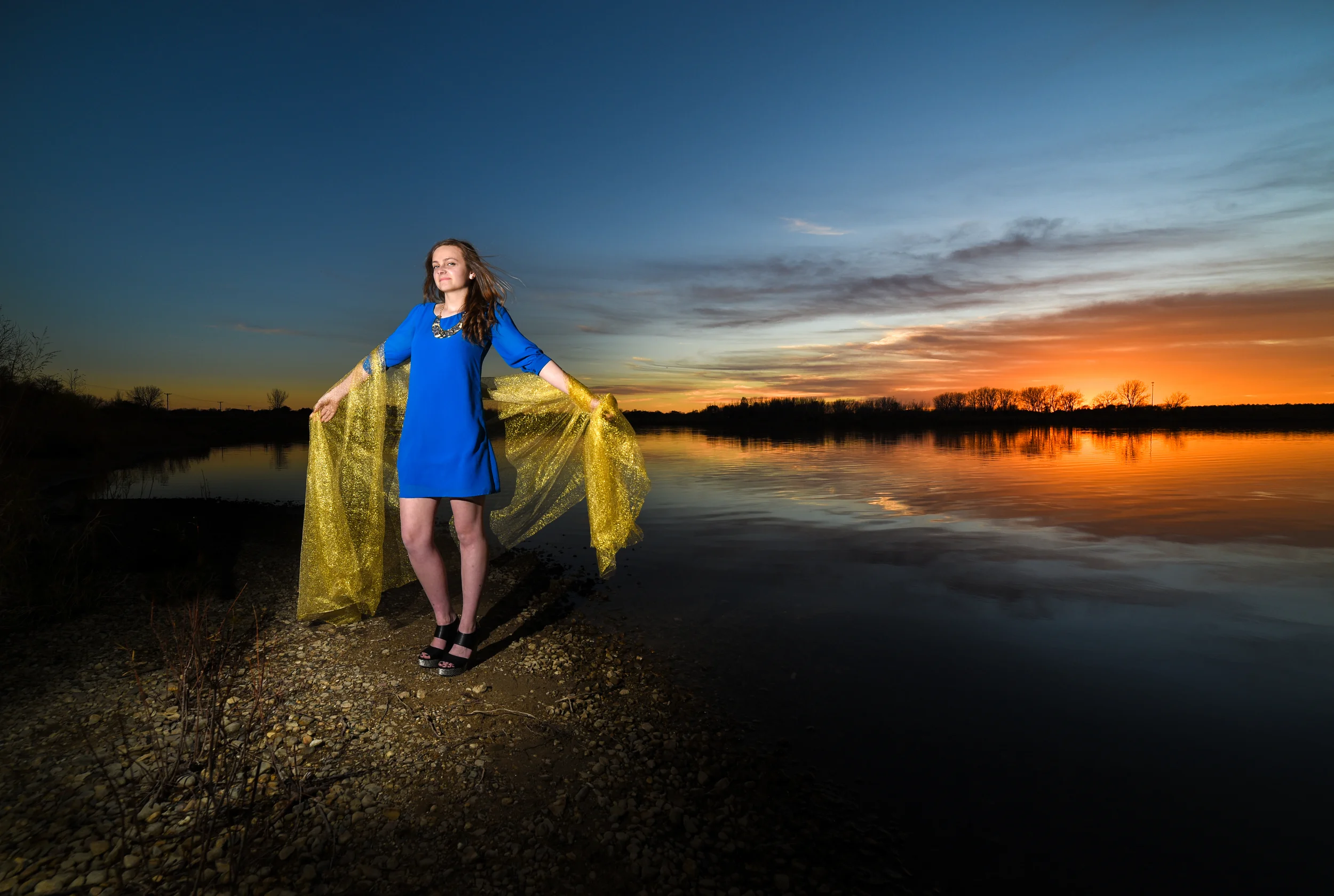 Shooting at sunset and underexposing by 1-2 stops gets really saturated colors making it really 'pop'.