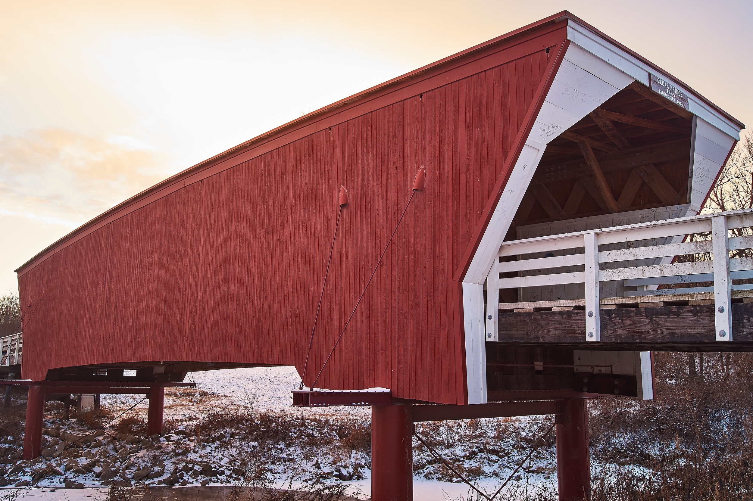 Covered Bridge Sunset