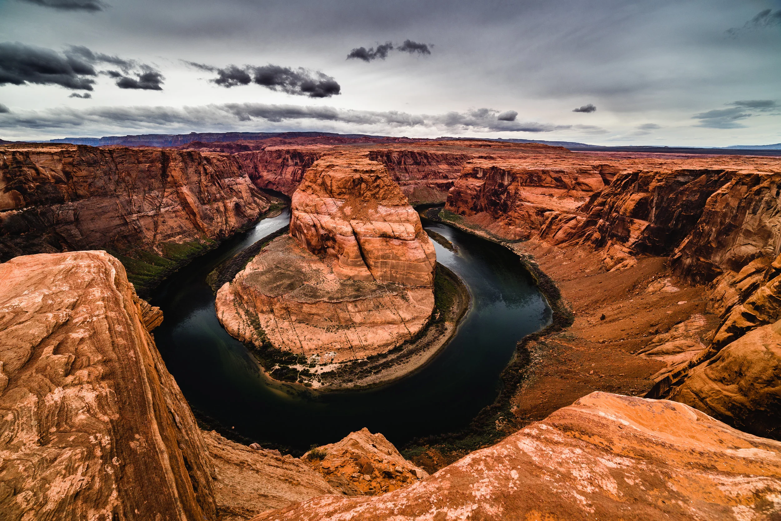 A classic wide shot of horseshoe bend I shot with my 14mm Rokinon.