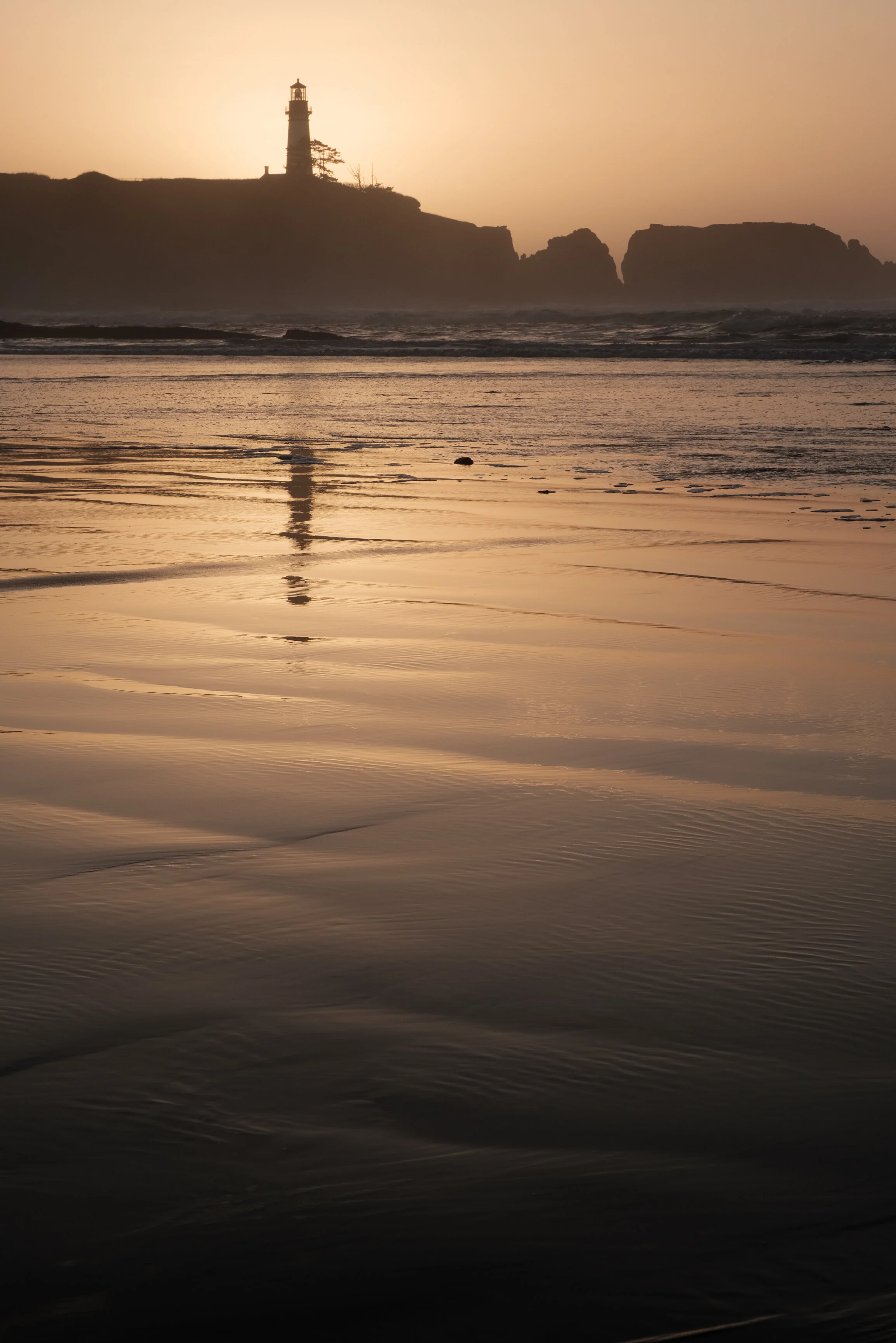 lighthouse evening