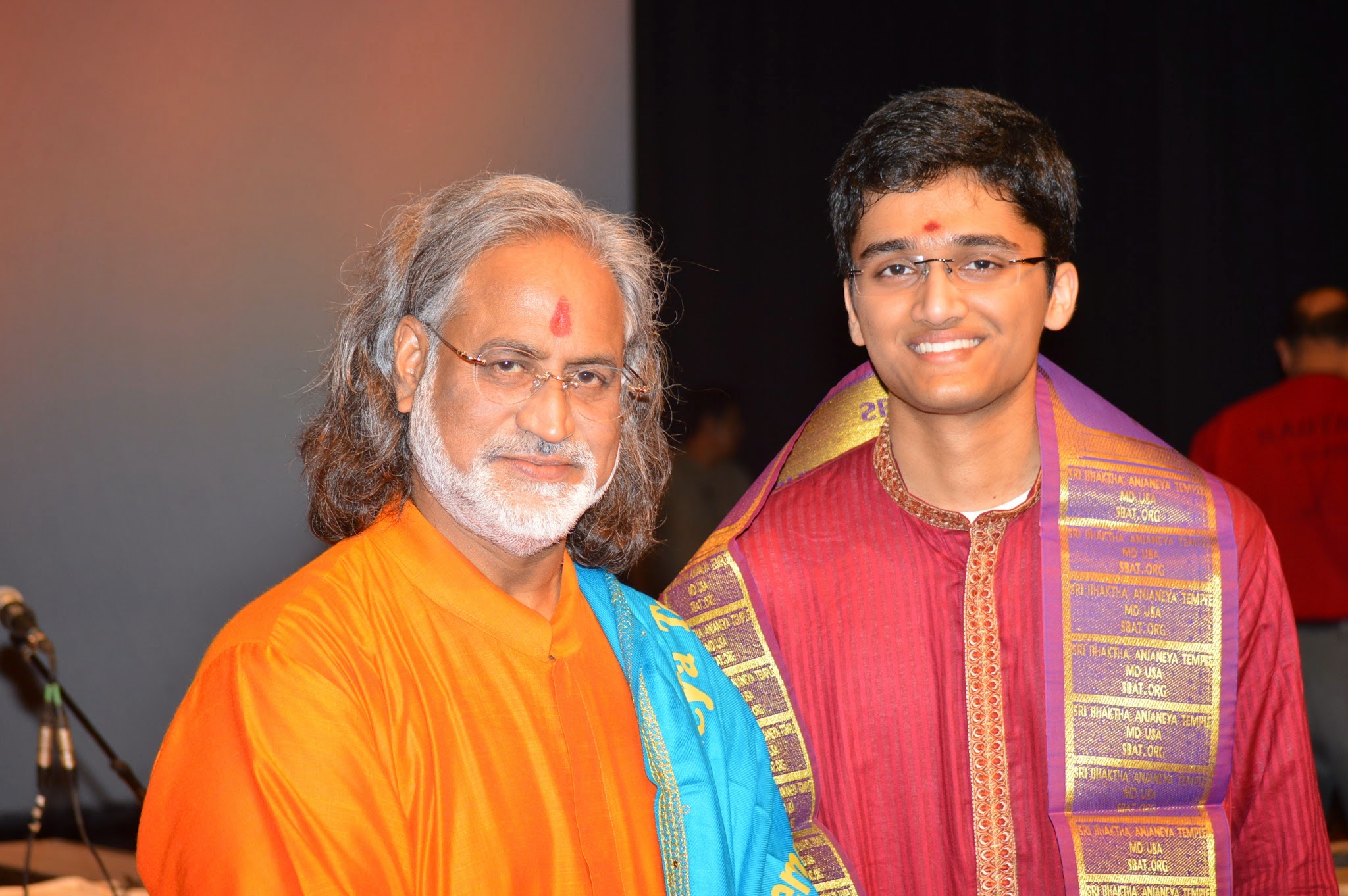 After concert, with Grammy-Award Winner Pandit Vishwa Mohan Bhatt - 2014