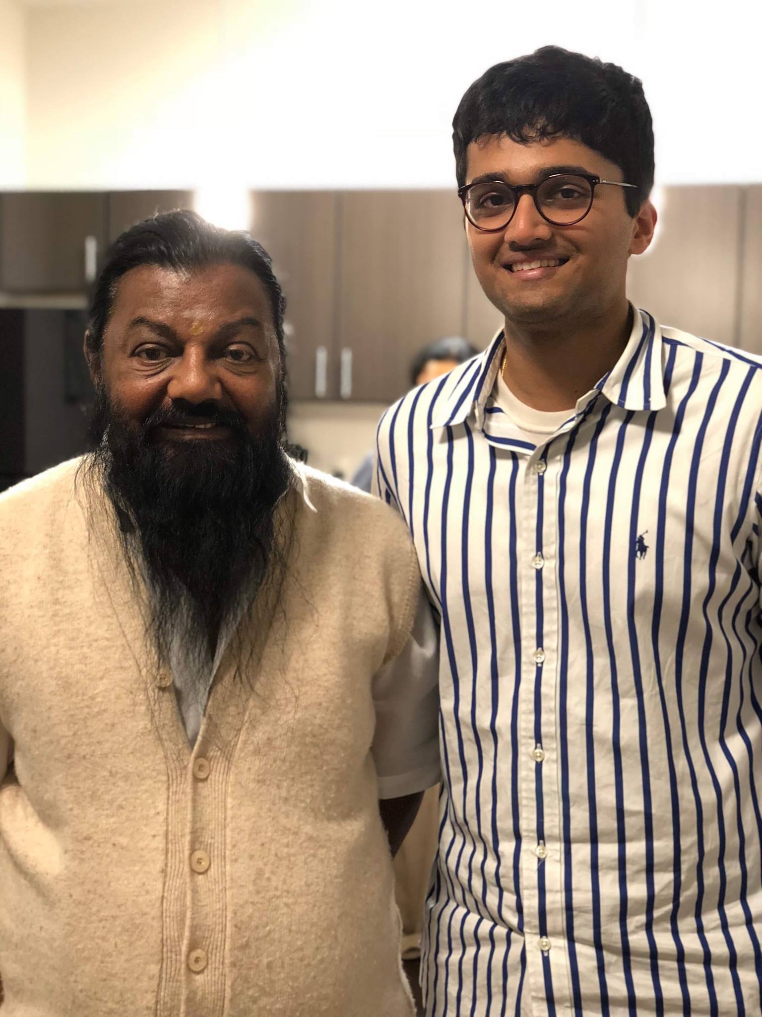 With Guru, Karaikudi Mani sir.