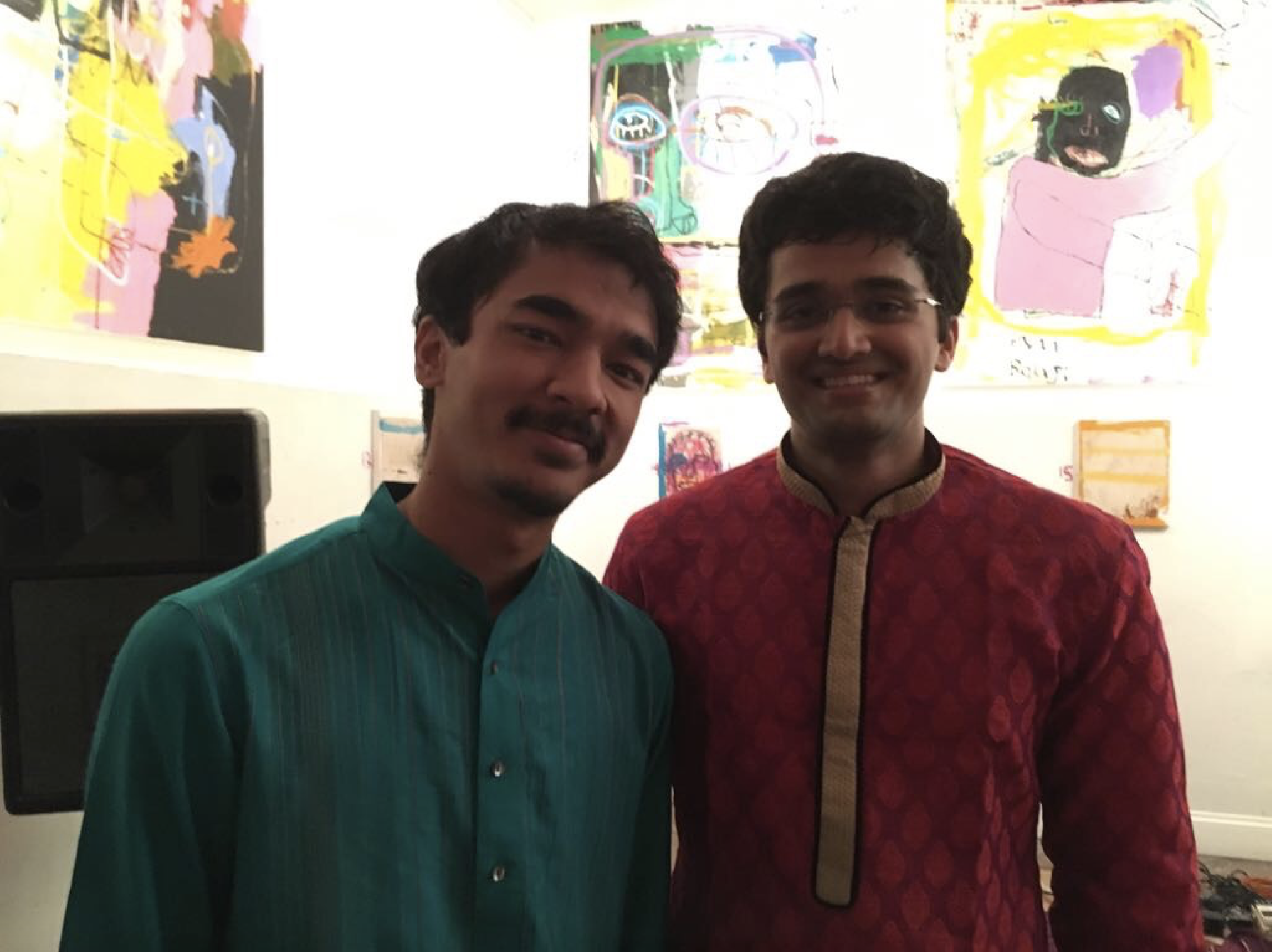 Post-concert with Ambi Subramaniam