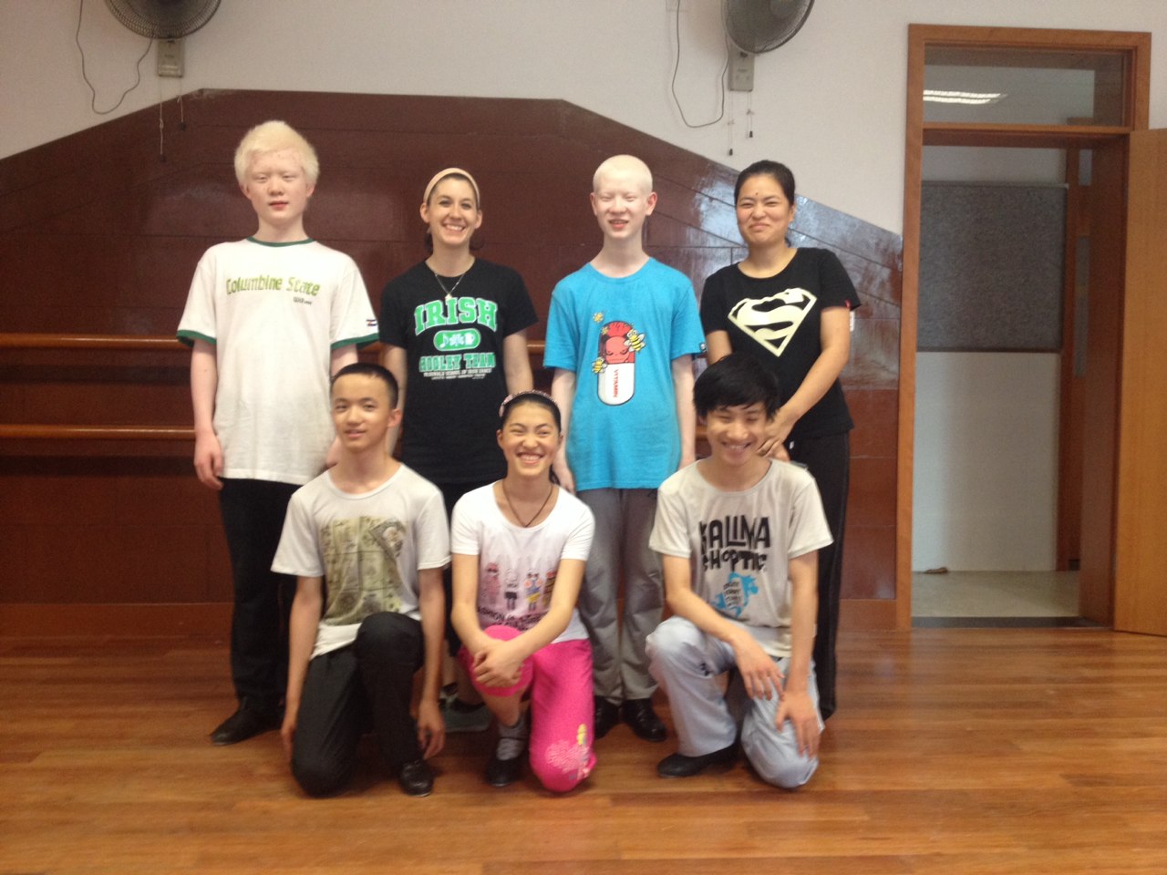 Hardshoe lessons at the Shanghai School for the Blind