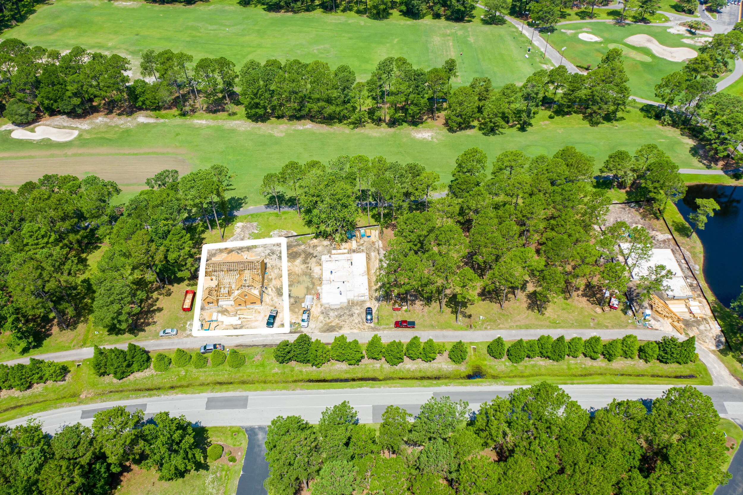 Aerial Photo of Lot 6 During Construction