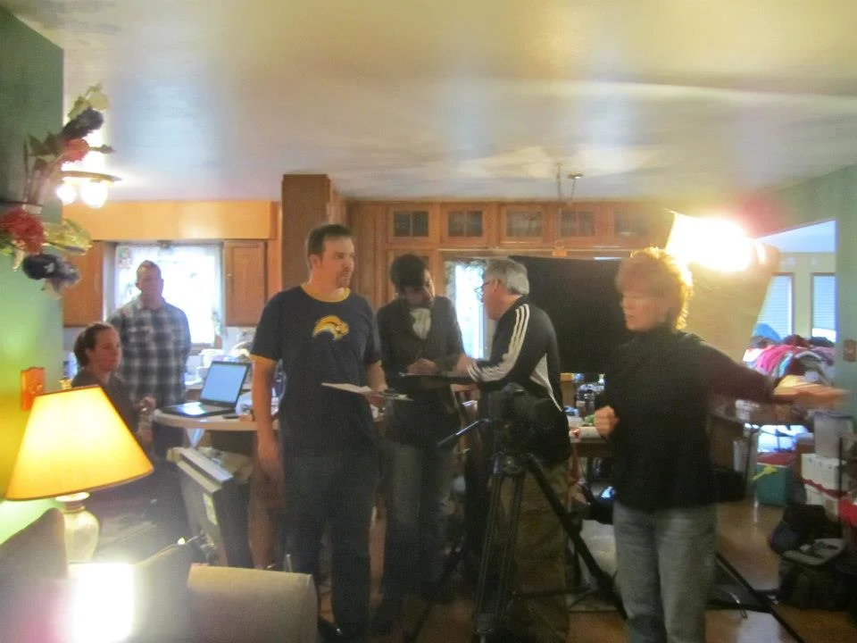 Commercial set with Bolder's Chris Foley