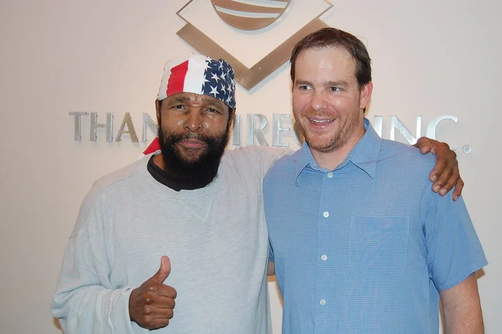 Mr.T with Bolder's Chris Foley