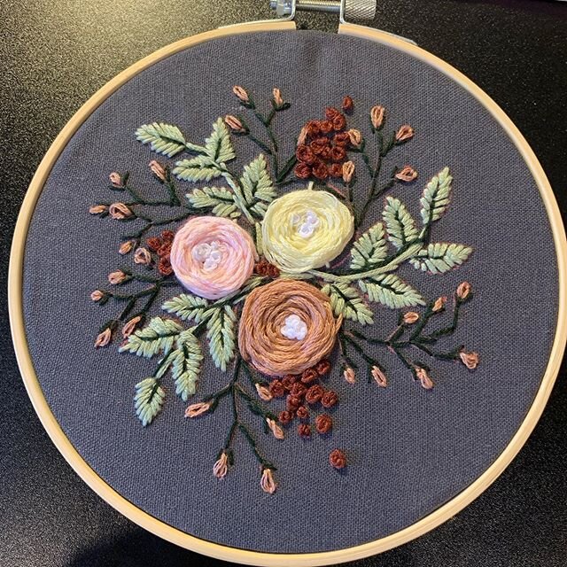 49/100 &bull; embroidery kit! &bull; the last couple days I&rsquo;ve been teaching myself embroidery with the help of some embroidery kits that I received for my birthday way back in March. Get ready for more cause I love it and I already have a ton 