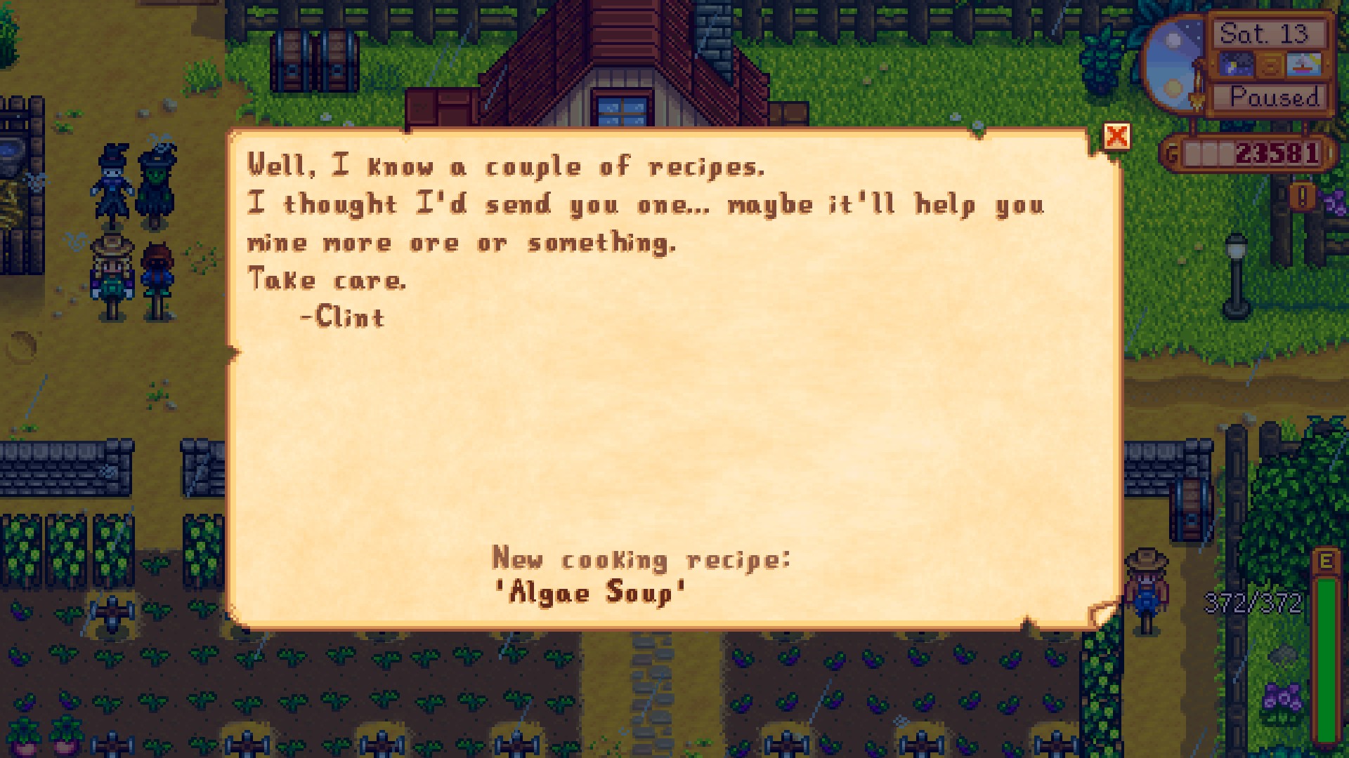 Oh Clint. Thanks man.