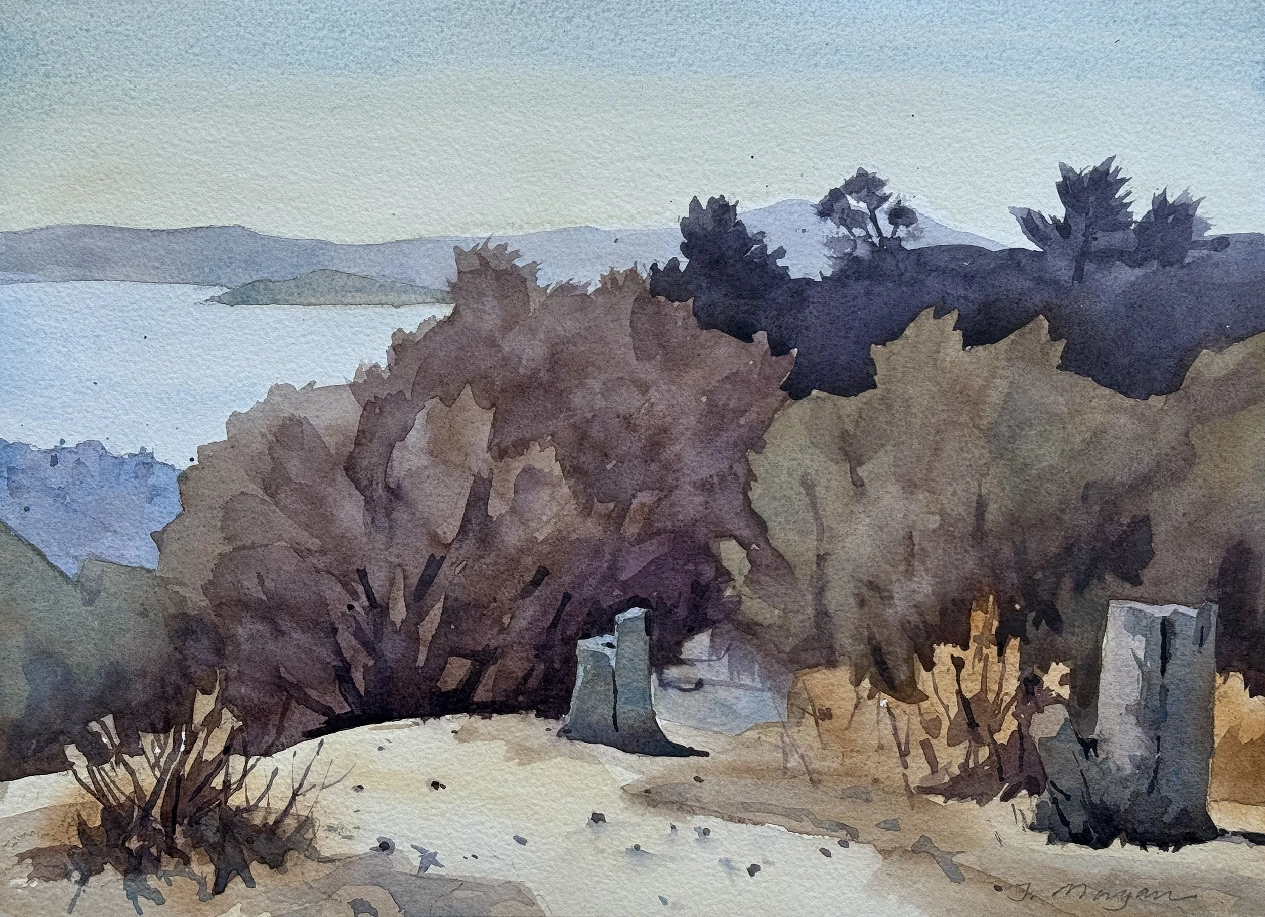   Ridgeline   Watercolor, 11” x 15” 