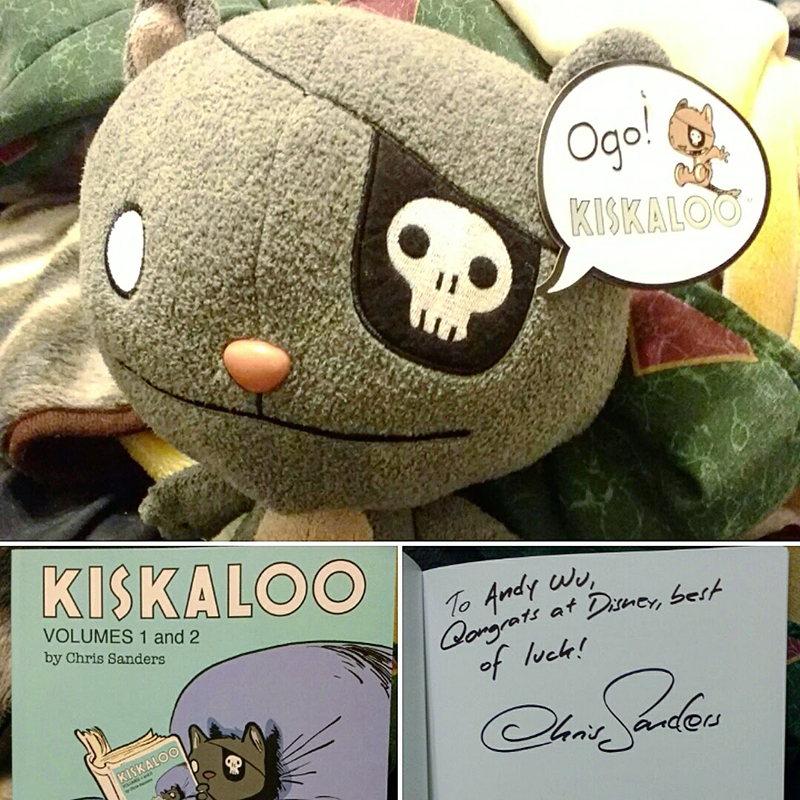 Chris Sanders wasn't at CTN but my friend got this for me at ComicCon and I finally got it now so :D