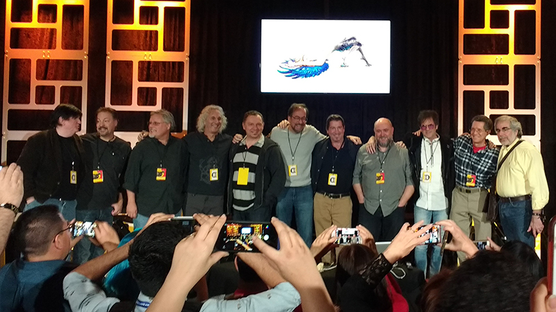A Tale as Old as Time: The 25th Anniversary of Beauty and the Beast 1) Charles Solomon (moderator) 2) Andreas Deja 3) Brian McEntee 4) James Baxter 5) Nik Ranieri 6) Will Finn 7) Dave Pruiksma Artists who work on Beauty and the Beast