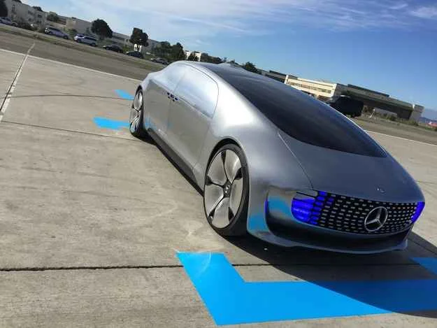 Behind the wheel of Mercedes concept driverless car 