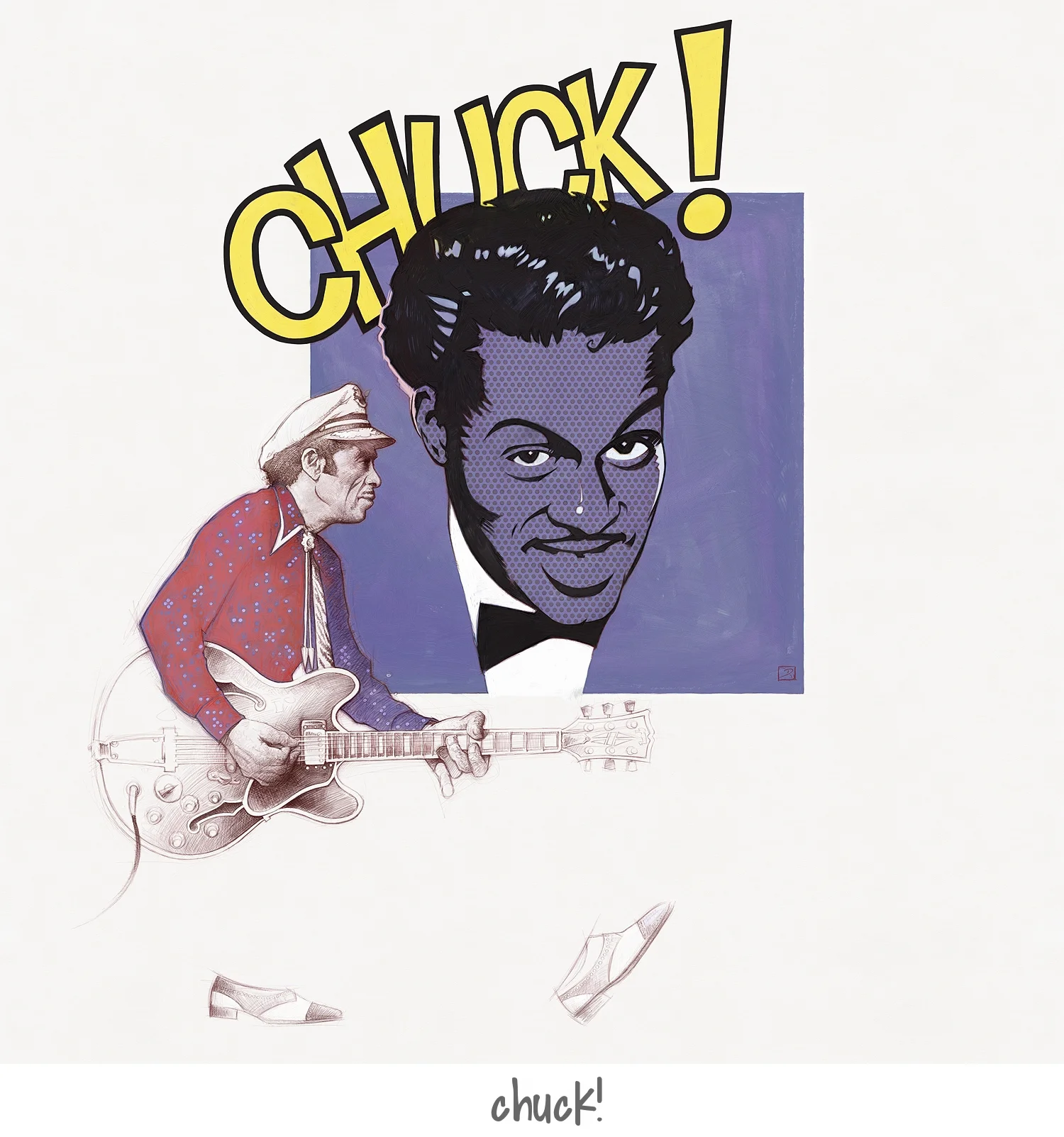 Chuck Berry, old & new.