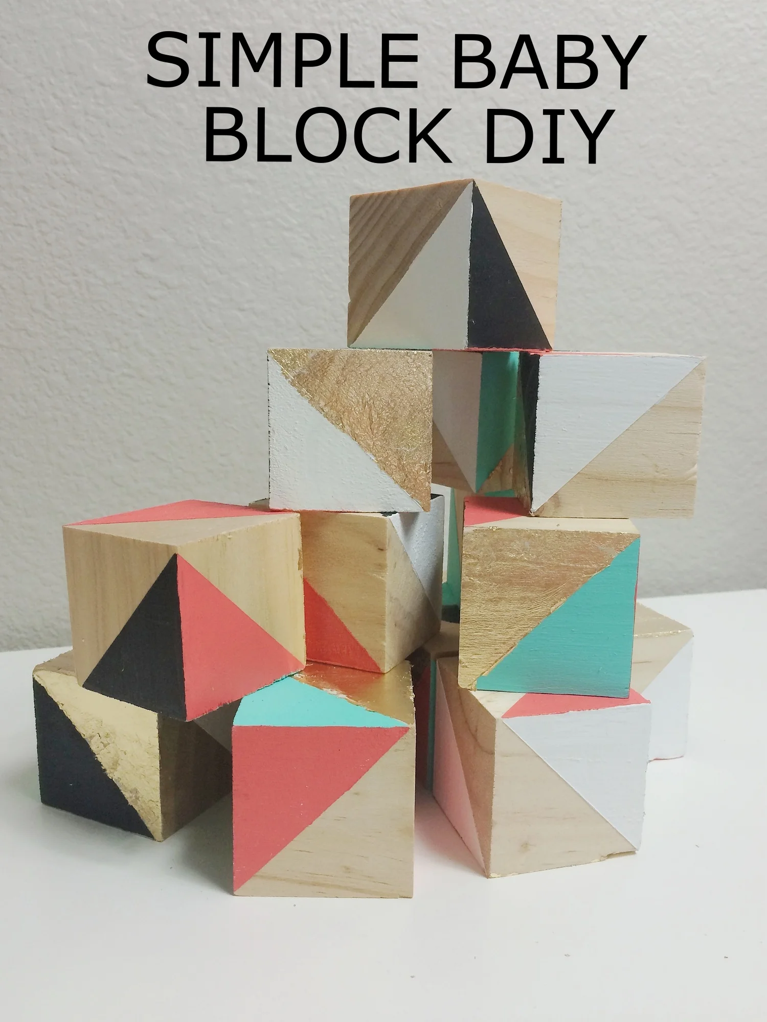 wood baby blocks to decorate