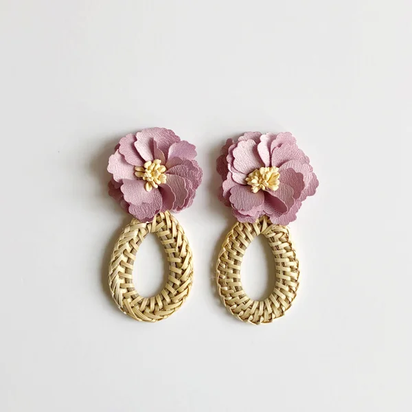 Violet Petal Earrings