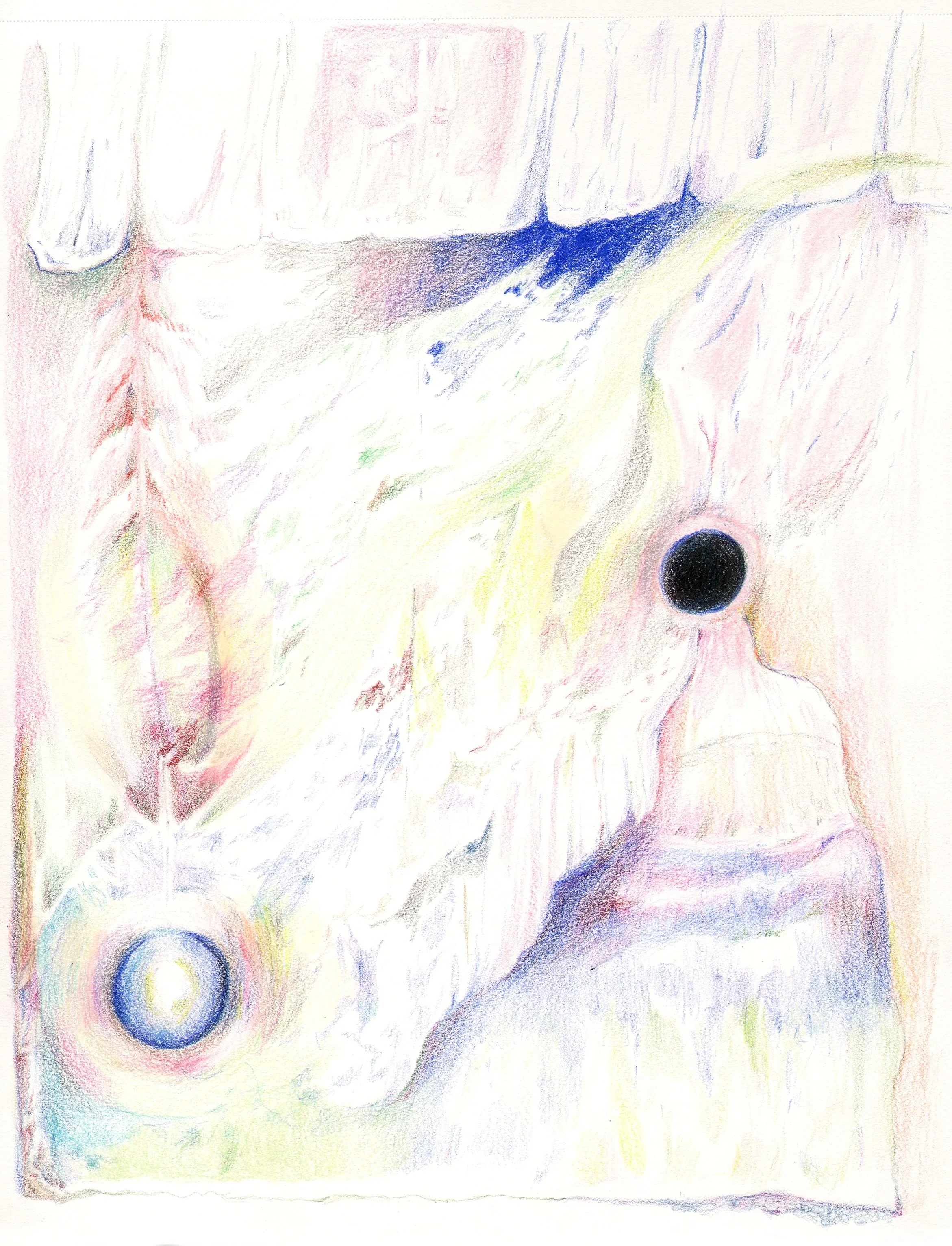   Cosmic Glimpse   8 x 10 in.  colored pencil on paper 