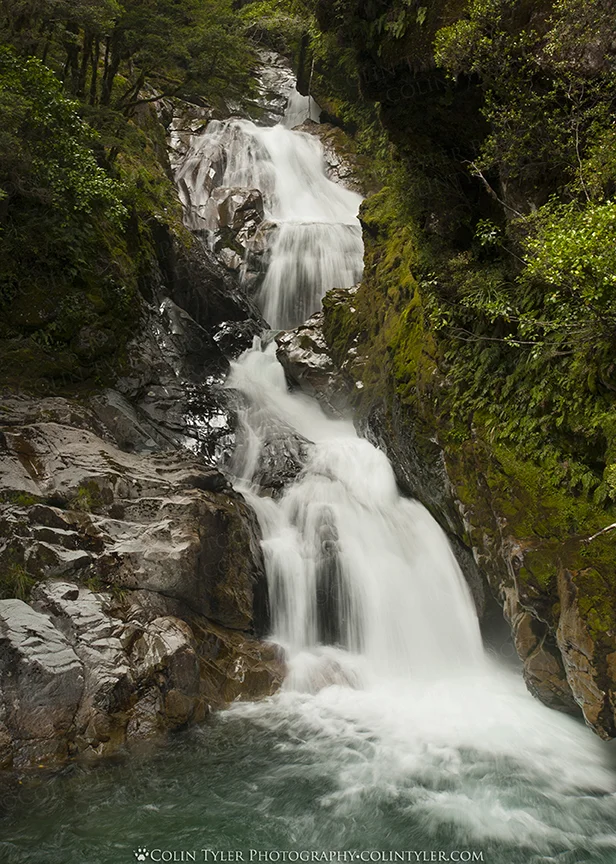 One of may waterfalls on the journey to Milford Sound, South Island