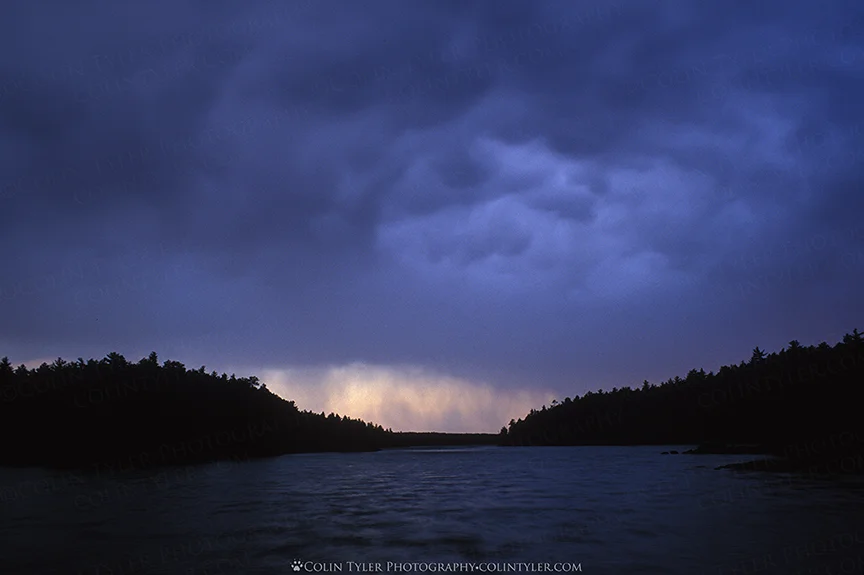 Stormy skies over Iron Lake, Boundary Waters Canoe Area