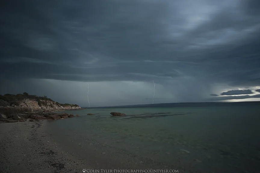 Thunderstorm approaching Kangaroo Island, Baudin Beach, South Australia