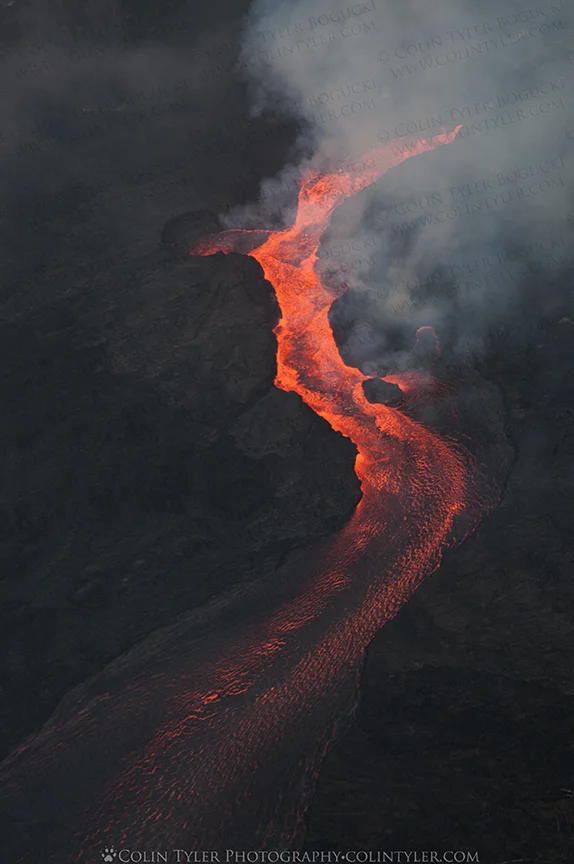 Fissure 8 and the lava river, Lower Puna.