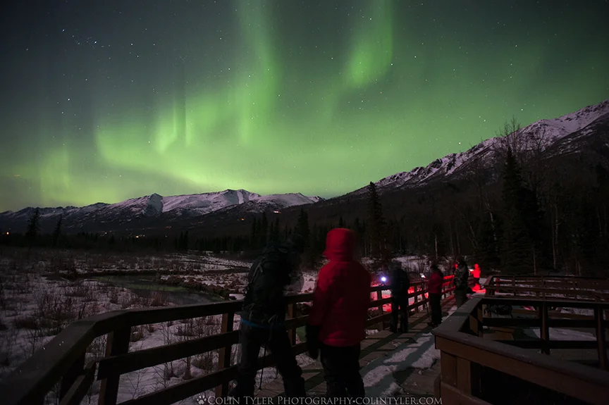 March 2018 Aurora Borealis Class, Eagle River Nature Center, AK.