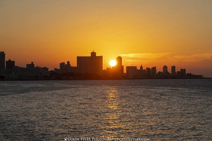 Sunset over Havana.