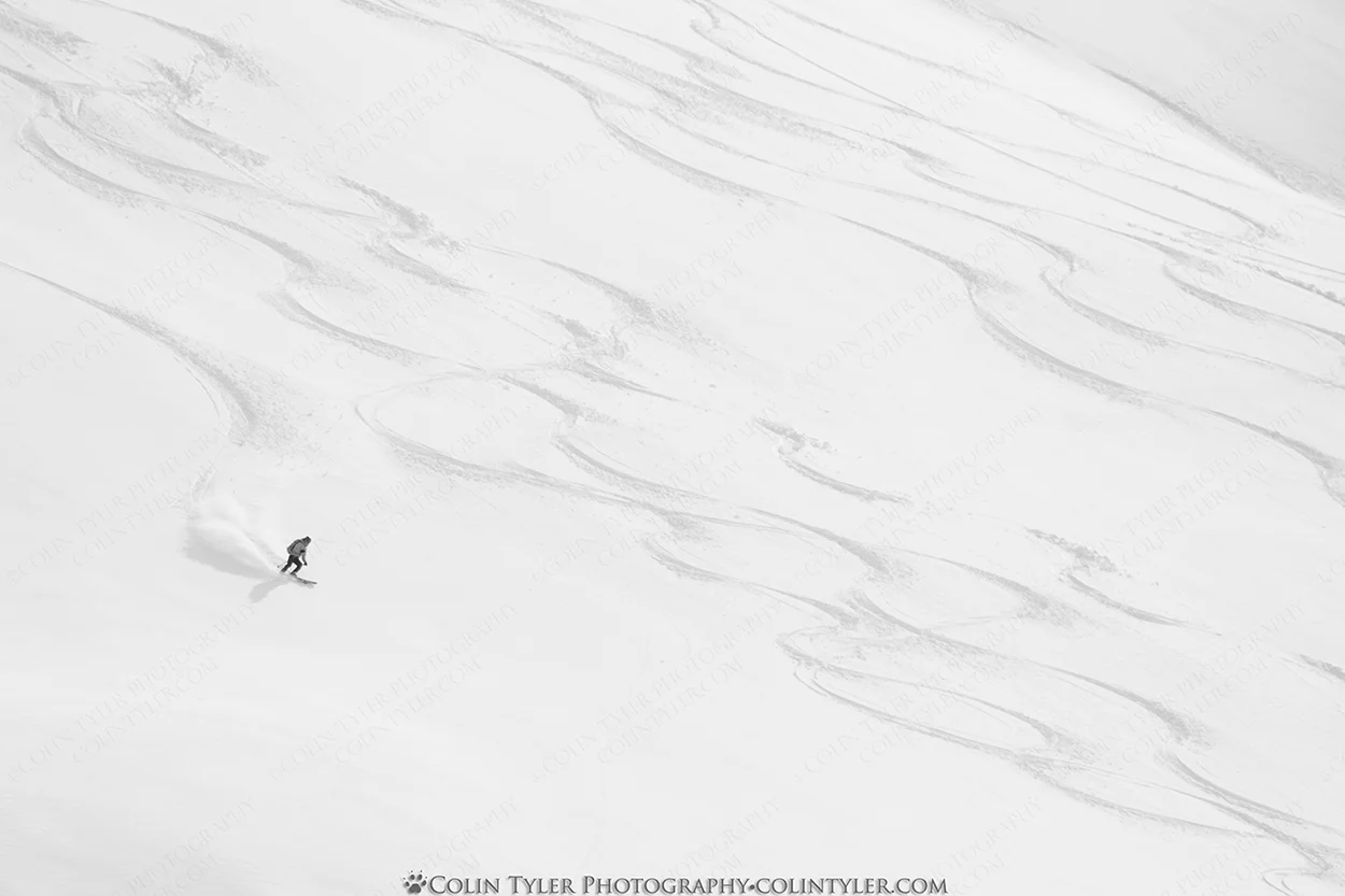 Carving lines on Earth Day, Hatcher Pass