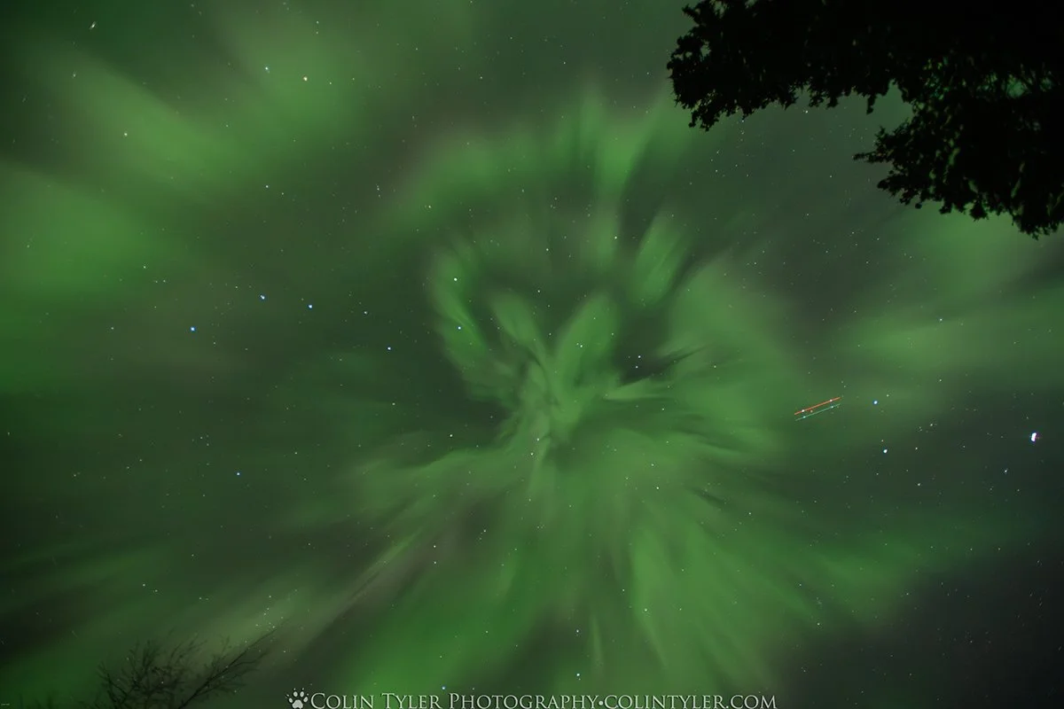 February auroras at the Eagle River Nature Center