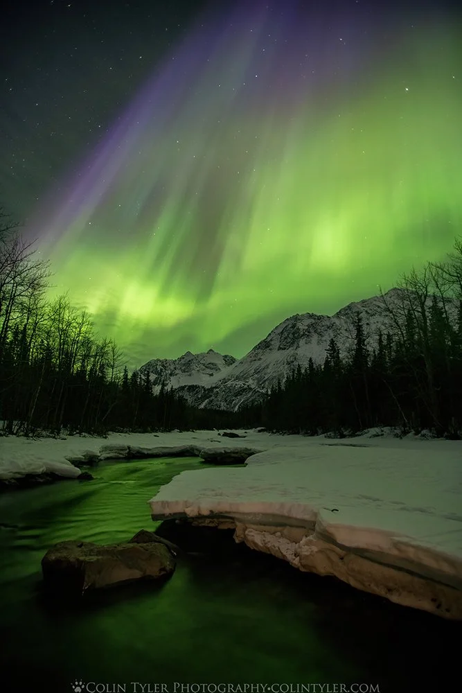 April Geomagnetic Storm, Rapids Camp, Eagle River Nature Center
