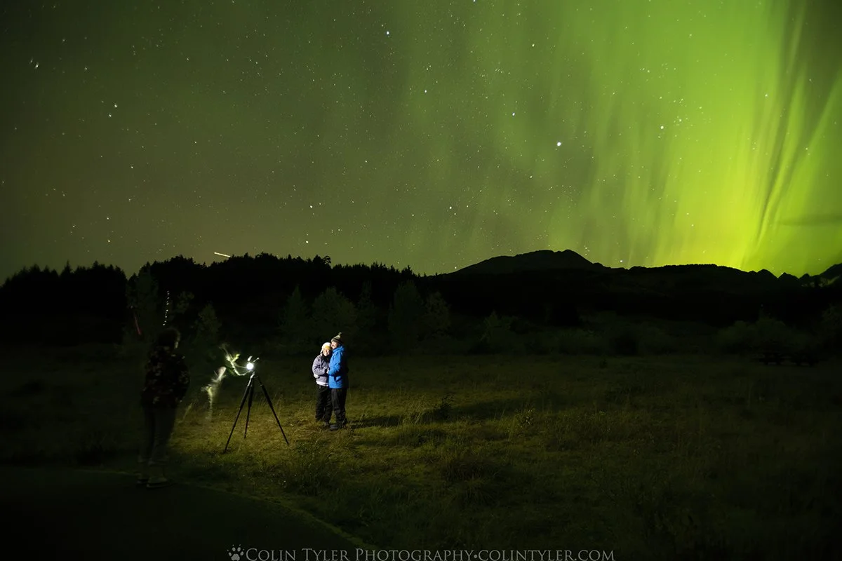 Aurora portraits, taken while Guiding with Alaska Photo Treks
