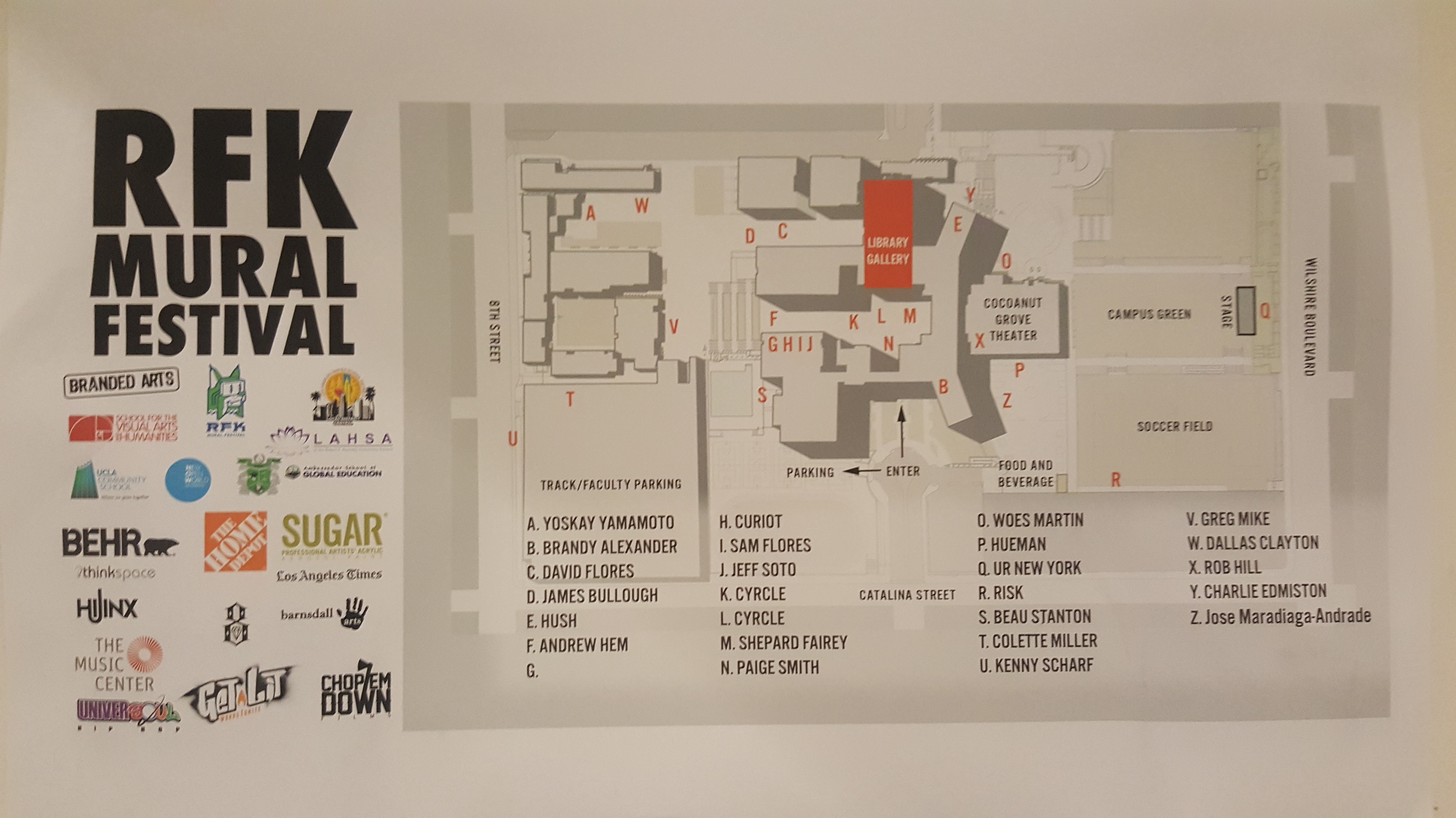 map of the festival