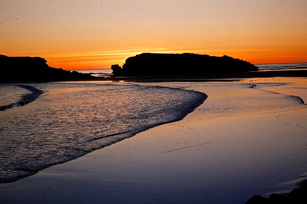 Sunset at Warrnambool 1976 - Kodachrome 64 (no dust removed)