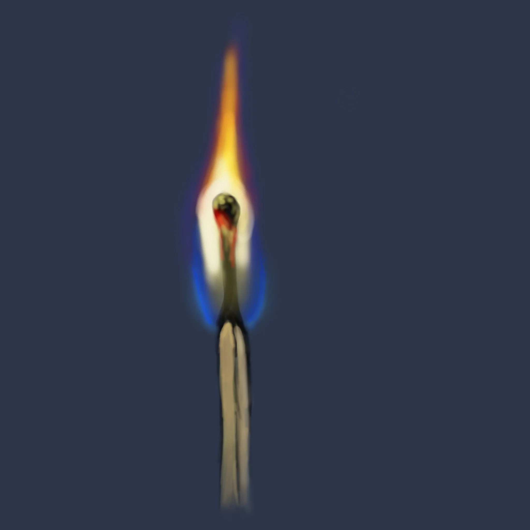 first Burning Match - Thanks to James Julier ART on YouTube for your tutorial