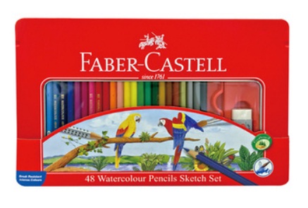 Faber Castell 48 Watercolour Pencils Sketch Set — 光明公司