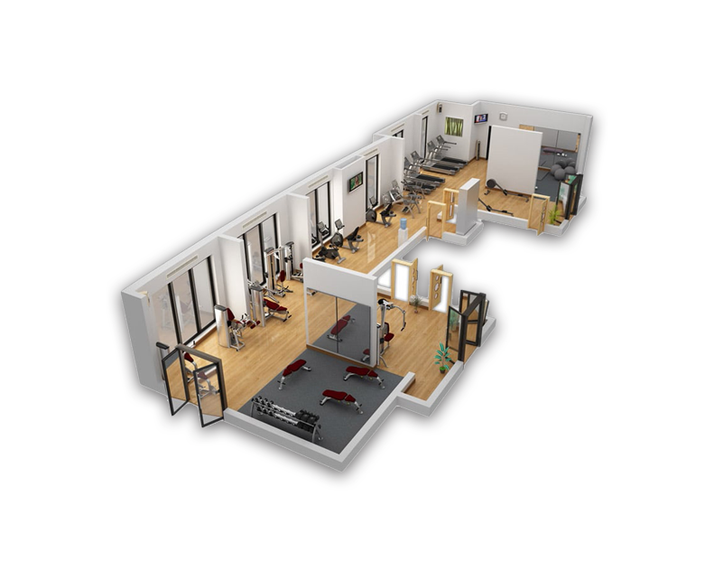 Elite training facility design and layout created by performance consultant Jamal Liggin. Available for home gyms, commercial facilities, hotel gyms, and corporate wellness centers.
